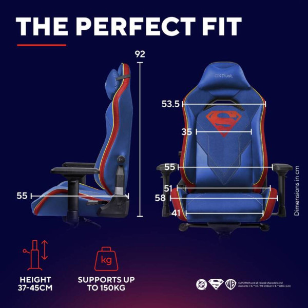 Фото - Крісло для геймерів Trust GXT721SM Ruya Pro Superman edition (25742)