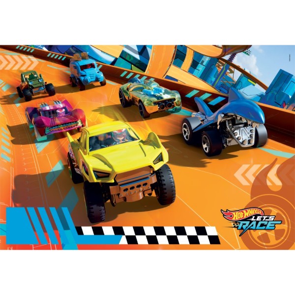 Фото - Пазлы (3-4 года) Clementoni Hot Wheels серия MAXI 104 эл. (25762)