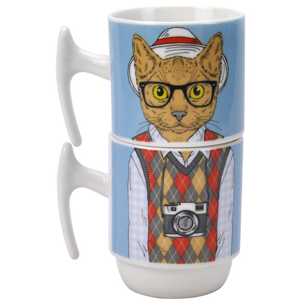 Фото - Набір чашок Limited Edition Cat 'N'Hats 4х310 мл (B1427-09461)