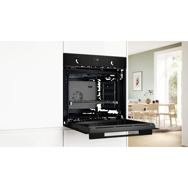 Фото - Комплект техніки Bosch Духова шафа + Мікрохвильова піч вбудована Bosch HUA736EA0T + BFL524MB2