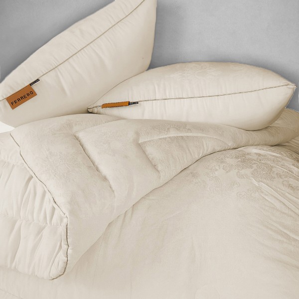 Фото - Ковдра демісезонна двоспальна євро MirSon Eco-Soft №1549 Ferrero Vanilla 200x220 см (2200011171340)
