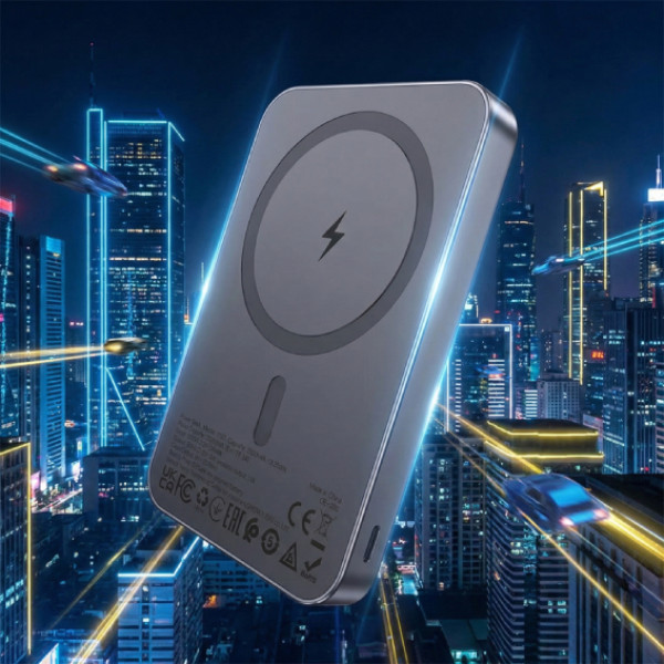 Фото - Батарея мобільна HOCO J160 Original Magnetic Wireless 5W (5000 mAh) Black (714868)