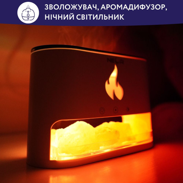 Фото - Увлажнитель воздуха Neor FLAME AROMA 25ML10 WT