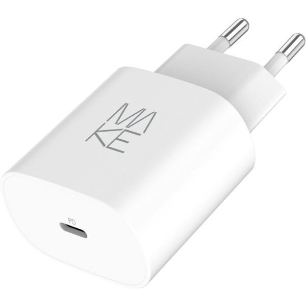 Фото - Мережевий зарядний пристрій MAKE 25W GaN PD White (MCW-2511WH)