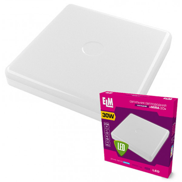 Фото - Світлодіодний світильник ELM Mira 30W 6500К IP40 26-0079