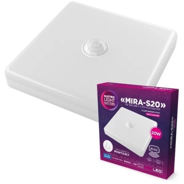 Фото - Світлодіодний світильник ELM MIRA S-20 20W 6500К IP40 (26-0105)