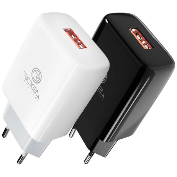 Фото - Мережевий зарядний пристрій Ridea Element 2.1 A White (RW-11011)
