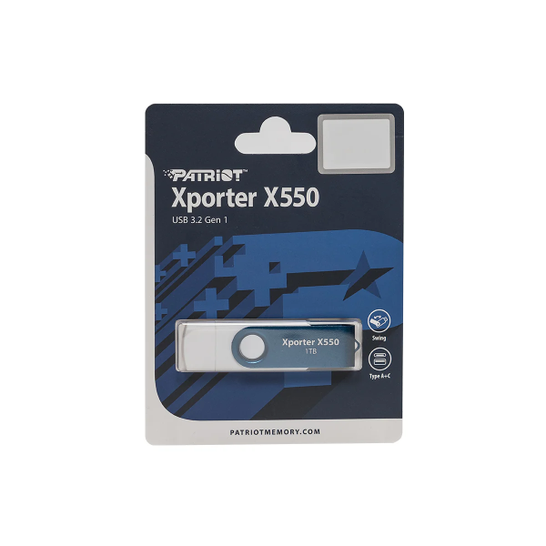 Фото - Флеш USB Patriot USB 3.2 Gen 1 Xporter X550 1TB Type-A+C (PS1TX550AAD)