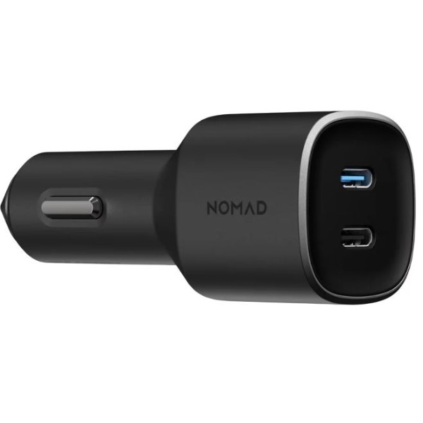 Фото - Автомобильное зарядное устройство Nomad Dual Port USB-C 70W Car Charger Black (NM01895985)