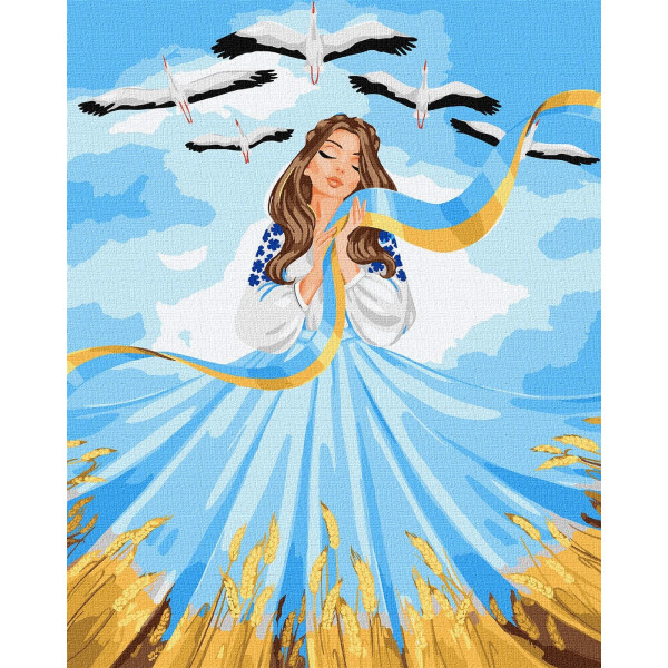 Фото - Картина за номерами Ideyka "Все буде Україна" 40х50см (KHO2613)