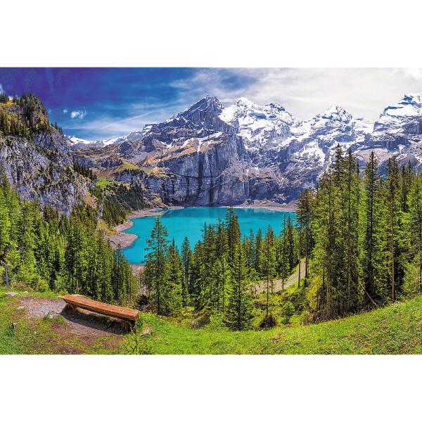 Фото - Пазлы (8+) Trefl Озеро Эшинен, Альпы (Швейцария), 1500 эл (26166)