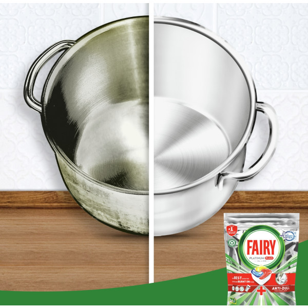 Фото - Таблетка для посудомийної машини Fairy Platinum Плюс Все в Одному Лимон 60шт