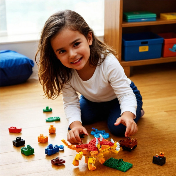 Фото - Пластиковий конструктор Banbao "Динозаври" (125 елм.) Трицератопс (6862)