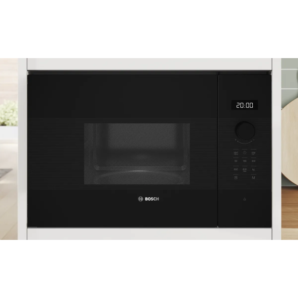 Фото - Комплект техніки Bosch Духова шафа + Мікрохвильова піч вбудована Bosch HUA736EA0T + BFL524MB2