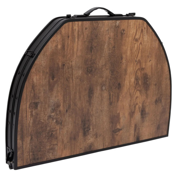 Фото - Складаний стіл Bo-camp Woodbine Oval Black/Wood look (1404185)