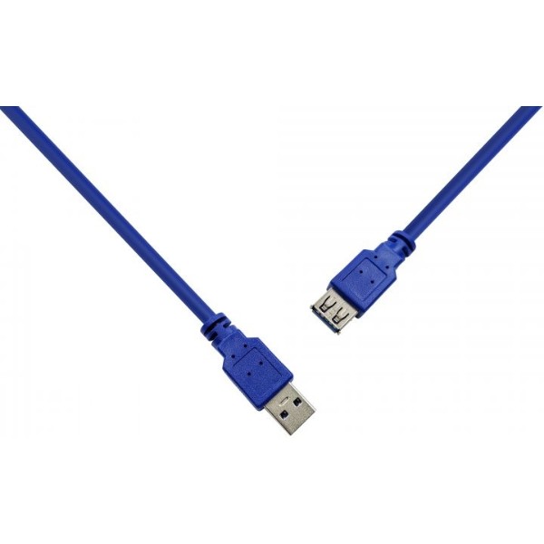Фото - Кабель USB type A - USB type A ProLogix USB 3.0 AM/AF, синій 3 м (PR-USB-P-11-30-3m)