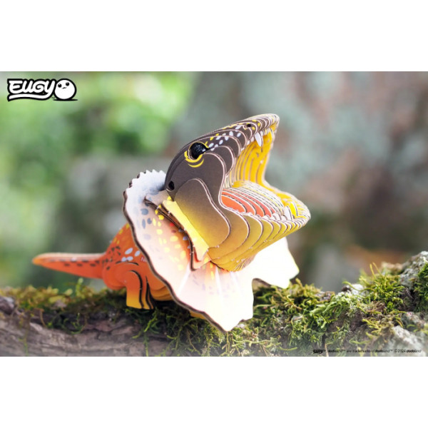 Фото - 3D пазлы EUGY Зоопарк: Плащеносная ящерица (XEG-108)