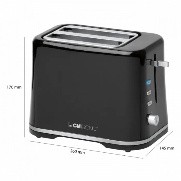 Фото - Тостер Clatronic TA 3554 black-silver