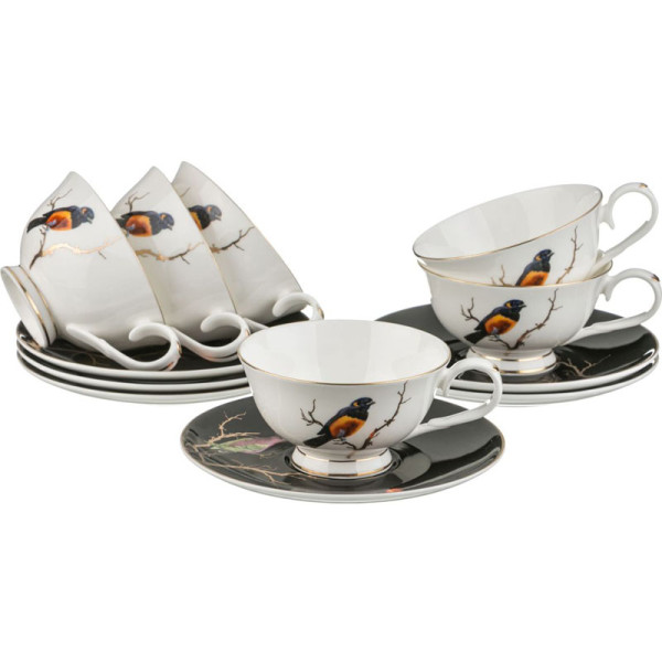 Фото - Набір чашок Lefard Золота птиця 12 пр. (264-636) Фото - Набір чашок Lefard Золота птиця 12 пр. (264-636)