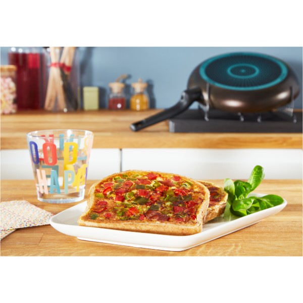 Фото - Сковорода універсальна Tefal B5550553 EXTRA COOK&CLEAN 26 см