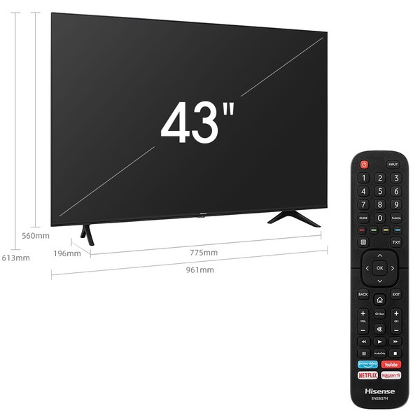 Фото - Телевізор Hisense 43A7100F