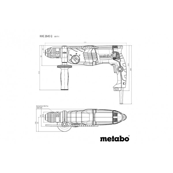 Фото - Перфоратор Metabo KHE 2645 Q (601711500)