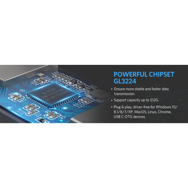 Фото - Кардрідер UGREEN CM185 USB-C + USB to TF/SD 3.0 Card Reader Gray (50706)