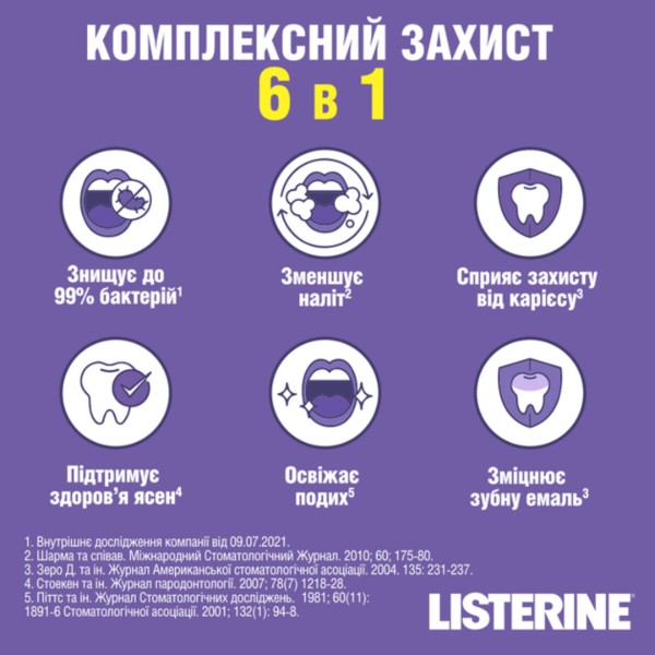 Фото - Ополіскувач для порожнини рота Listerine Total Care 1 л. (3574661665917)