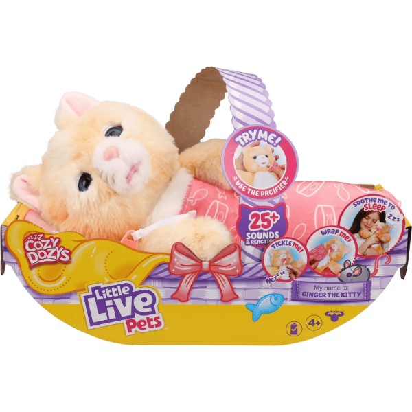 Фото - Интерактивная игрушка Little Live Котенок-объятия Джинджер (26492)