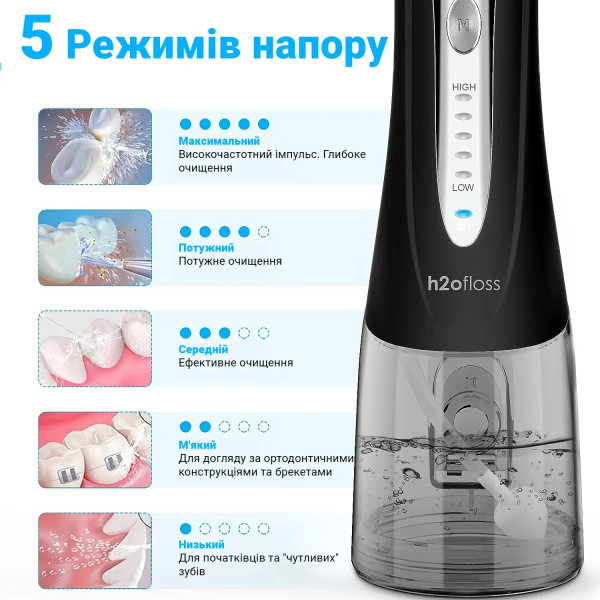 Фото - Іригатор H2OFloss HF-9Р Black