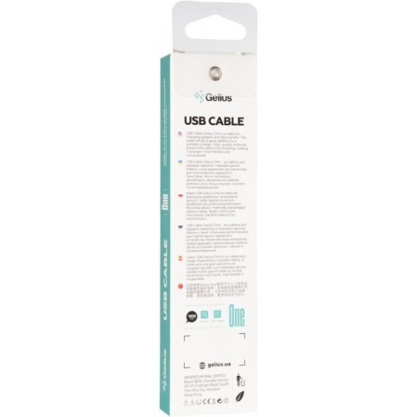 Фото - Кабель Gelius One GP-UC115 MicroUSB White 1m (85158)