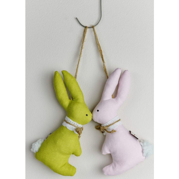 Фото - М'яка іграшка Прованс Зайчик зелений 17 см (028789)