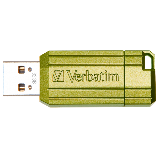 Фото - Флеш USB Verbatim Drive PinStripe 32GB USB 2.0 Euc Green (49958)