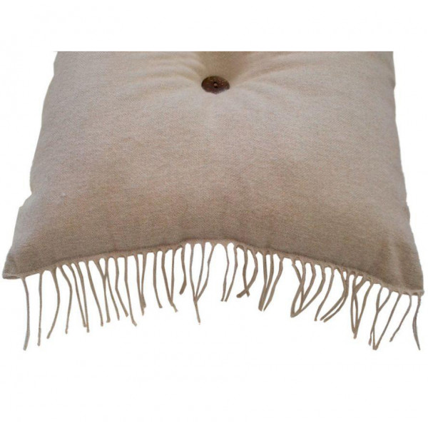 Фото - Подушка декоративна Прованс DIJON nature з ґудзиком 45х45 см (011172)