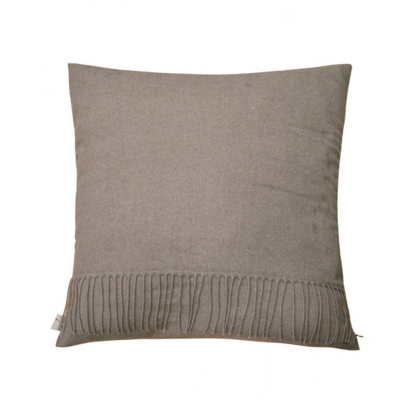 Фото - Подушка декоративна Прованс DIJON brown з бахромою 45х45 см (011166)
