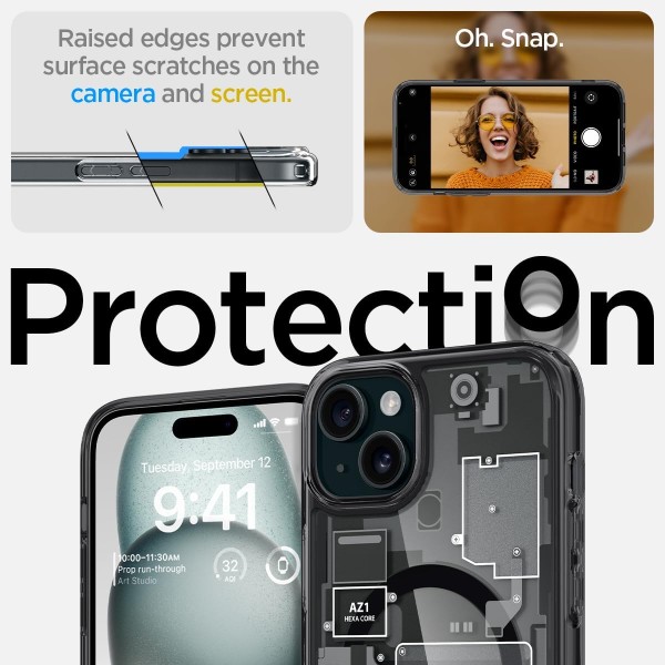 Фото - Чохол для смартфону Spigen for Apple iPhone 15 Plus Ultra Hybrid MagFit, Zero One (ACS06664)