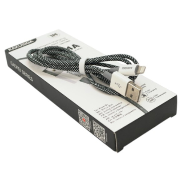 Фото - Кабель синхронізації даних iKaku KSC-723 GAOFEI for iPhone 1 м Black (KSC-723-B-L)