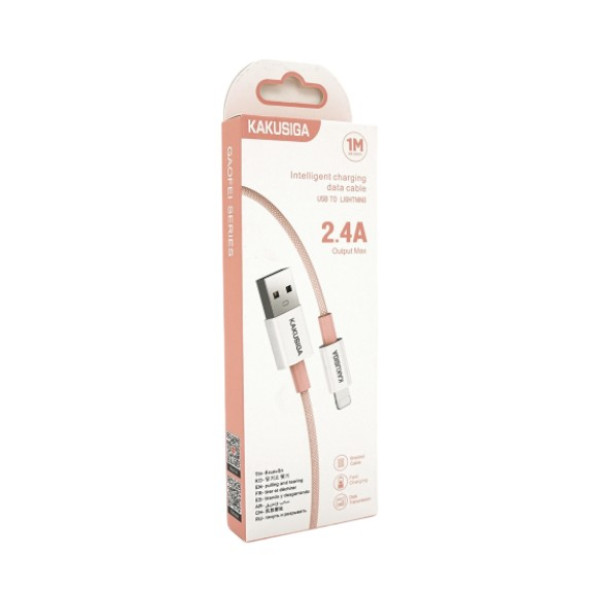 Фото - Кабель синхронізації даних iKaku KSC-723 GAOFEI for iPhone 1 м Pink (KSC-723-P-L)