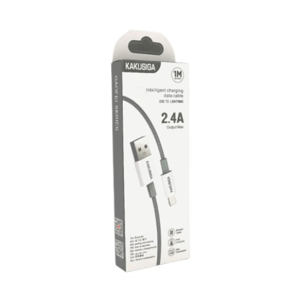 Фото - Кабель синхронизации данных iKaku KSC-723 GAOFEI for iPhone 1 м Gray (KSC-723-Gr-L)