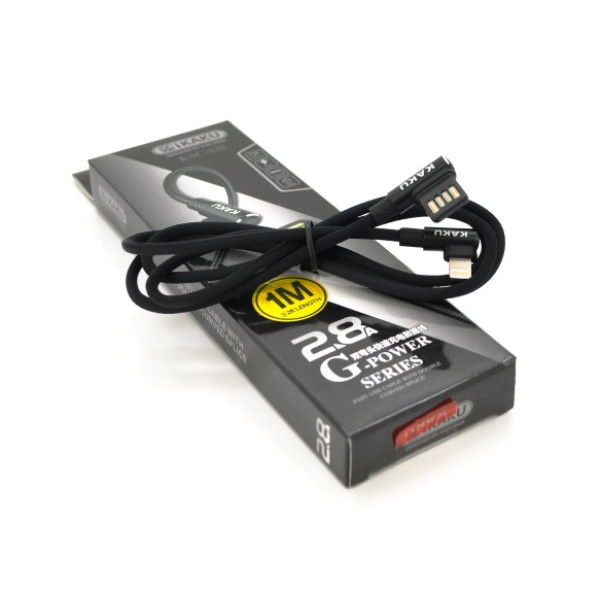 Фото - Кабель iKaku KSC-028 JINDIAN for iPhone 1 м Black (KSC-028-B-L)