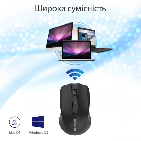 Фото - Миша бездротова Promate Clix-8 Black