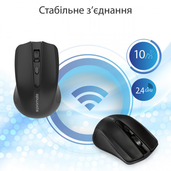 Фото - Миша бездротова Promate Clix-8 Black
