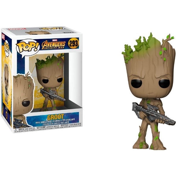 Фото - Коллекционная фигурка FUNKO POP! cерии Мстители: Война бесконечности - ГРУТ С БЛАСТЕРОМ (26904)
