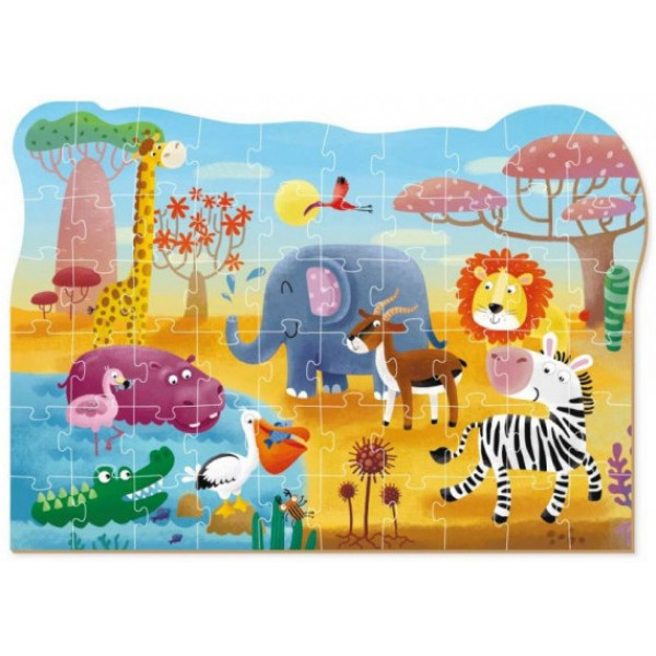 Фото - Пазли (3-4 роки) Dodo Спека в Африці 60 ел. (300376)