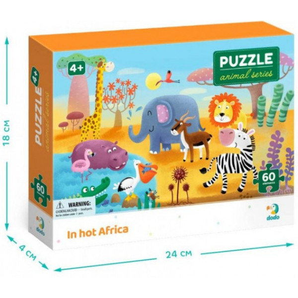 Фото - Пазли (3-4 роки) Dodo Спека в Африці 60 ел. (300376)