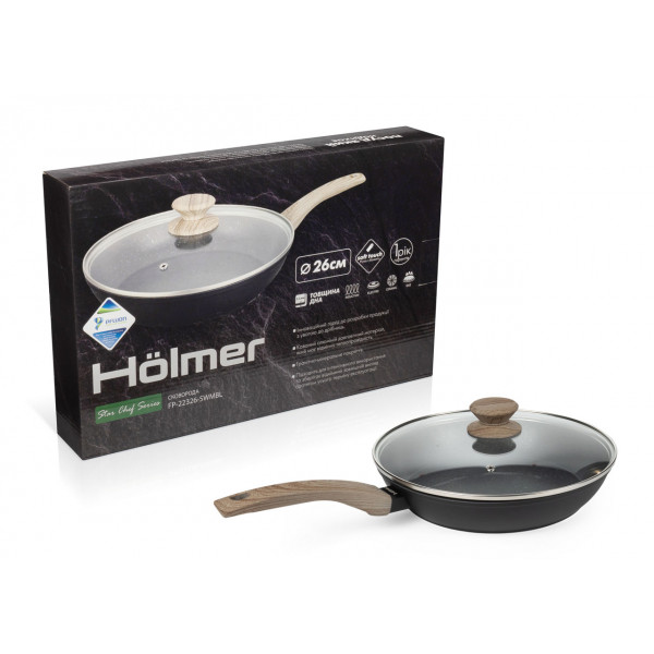Фото - Сковорода универсальная Holmer FP-22326-SWMBL Star Chef