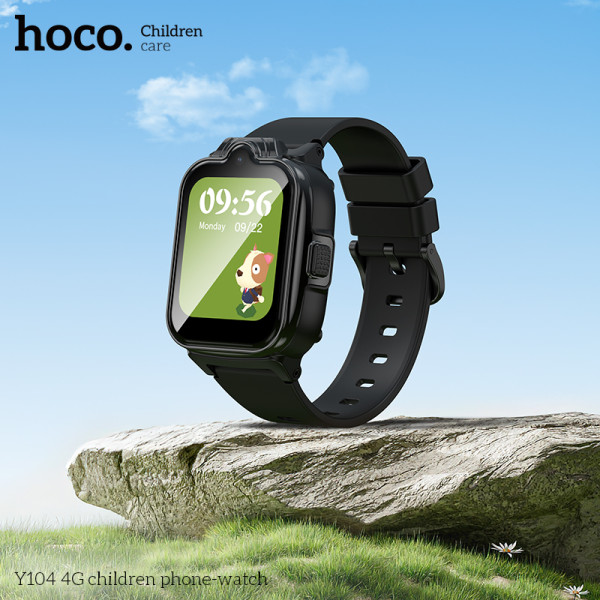 Фото - Детские часы HOCO Y104 4G Black (6942007646352)