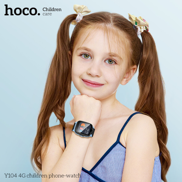 Фото - Детские часы HOCO Y104 4G Blue (6942007646369)
