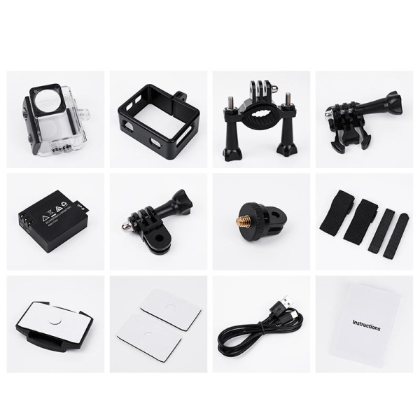 Фото - Экшн-камера HOCO DV102 4K anti-shake sports camera Black (6942007633352)