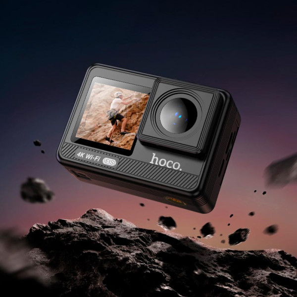 Фото - Экшн-камера HOCO DV102 4K anti-shake sports camera Black (6942007633352)
